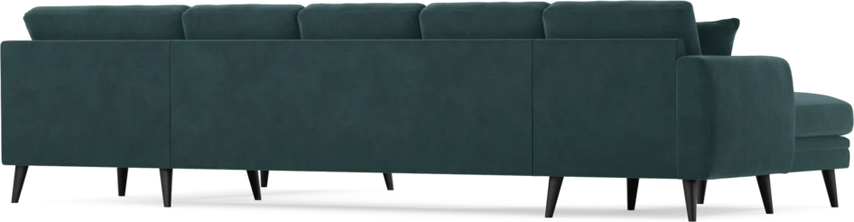 Eden - 3-sits soffa med schäslong vänster och divan höger - Blå