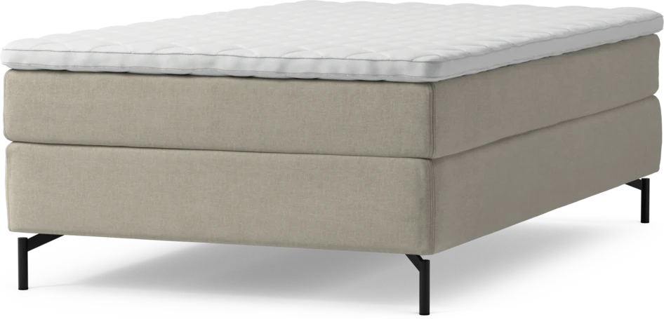 Delux Sense - Kontinentalsäng, enkelsäng 120 cm med bäddmadrass och sängben