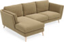 Madison Lux - 2-sits soffa med schäslong vänster - Brun