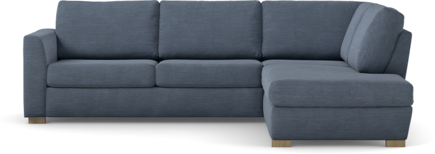 Friday - 2,5-sits soffa med divan höger - Blå