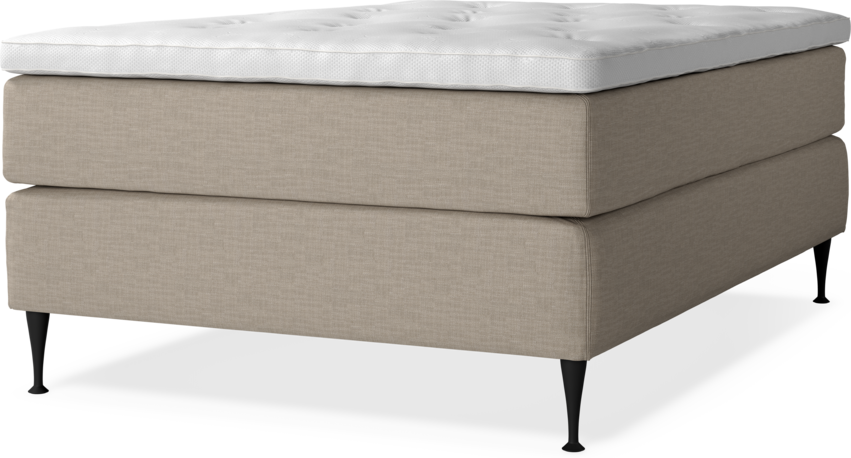 Delux Dream - Kontinentalsäng, enkelsäng med bäddmadrass - Beige