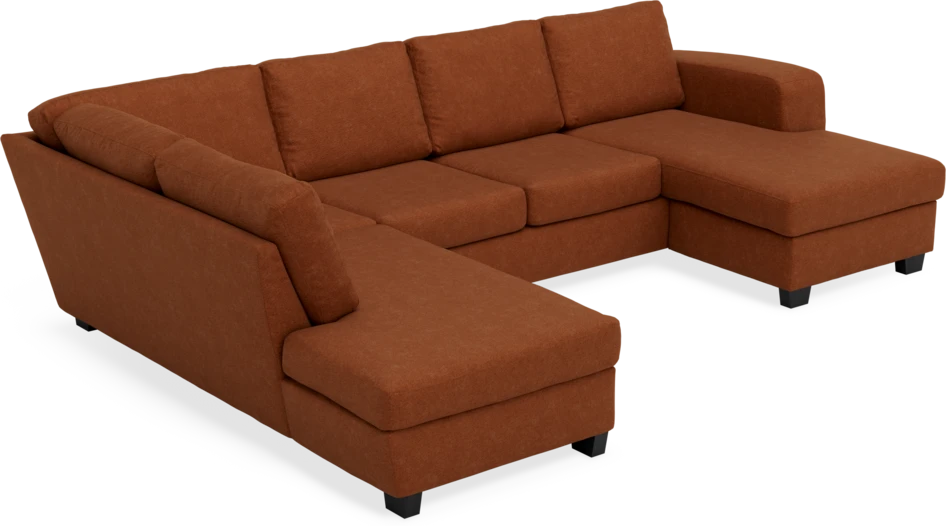 Friday - 3-sits soffa med divan vänster och schäslong höger - Orange