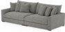 Rossi - 4-sits soffa - Grå