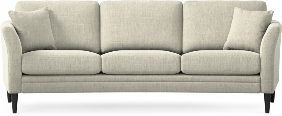 Eden - 3-sits soffa svängd - Beige