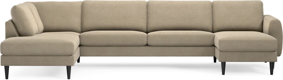 Bridge - 3-sits soffa med divan vänster och schäslong höger - Beige