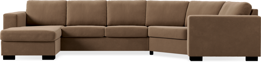 Nevada - 3-sits soffa med schäslong vänster och cosy hörn höger - Beige
