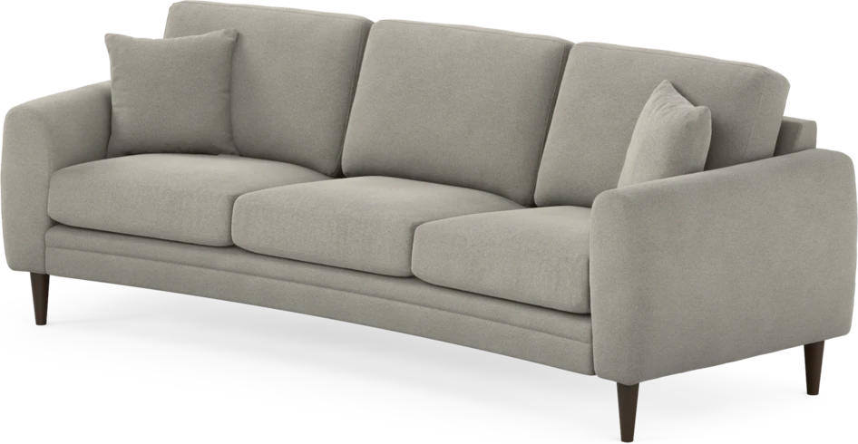 Eden - 3-sits soffa svängd - Grå