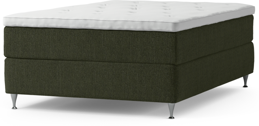 Delux Exclusive - Kontinentalsäng, enkelsäng 140 cm med bäddmadrass och sängben