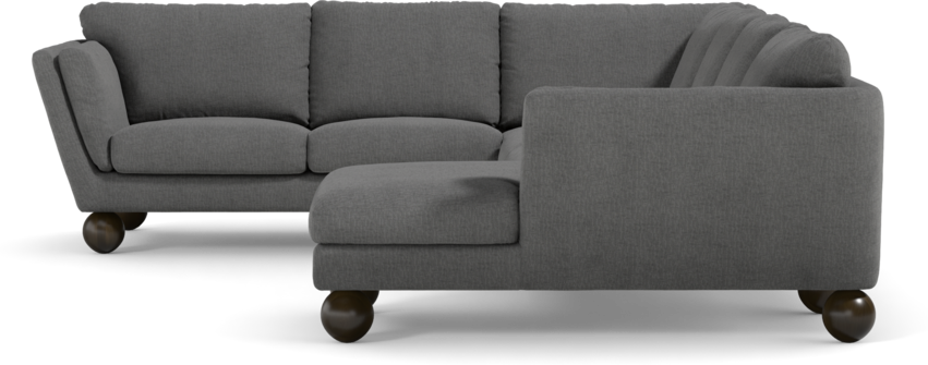 Madison Lux - Hörnsoffa med schäslong höger - Grå