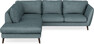 Madison - 2-sits soffa med divan vänster - Turkos