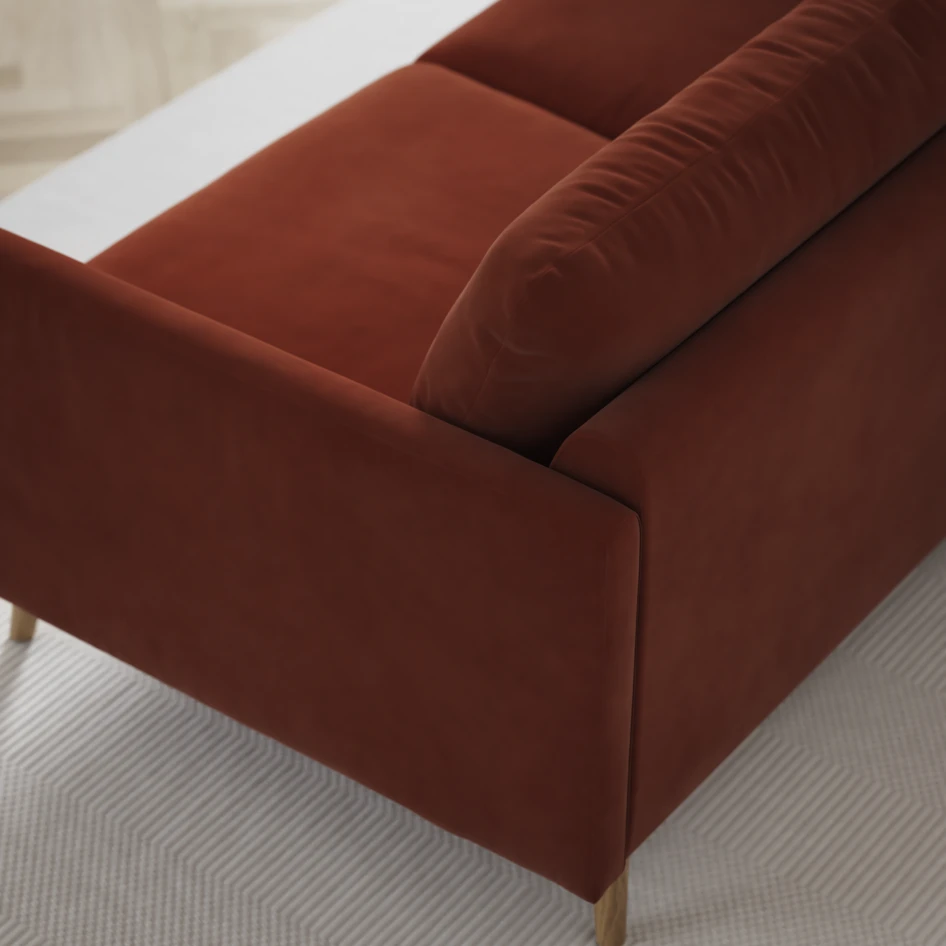 Madison Klädsel - Klädsel till 2-sits soffa - Röd