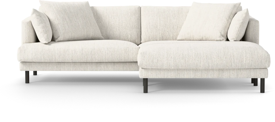 Harper - 4-sits med schäslong XL höger - Vit