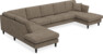 Eden - 3-sits soffa med divan vänster och schäslong höger - Gul