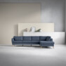 County - 3-sits soffa med divan höger - Blå
