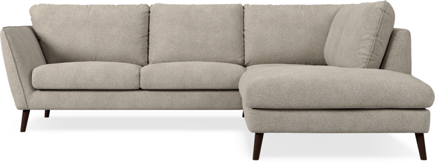 Madison Lux - 2-sits soffa med divan höger - Vit