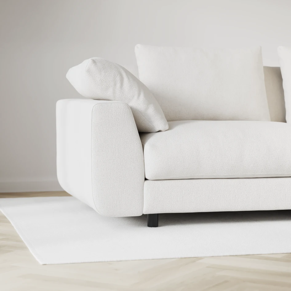 Amie - 3-sits soffa - Vit
