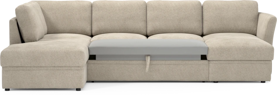 Öland - Bäddsoffa med divan vänster och schäslong höger - Beige
