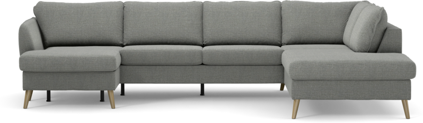 County - 3-sits soffa med schäslong vänster och divan höger - Grå