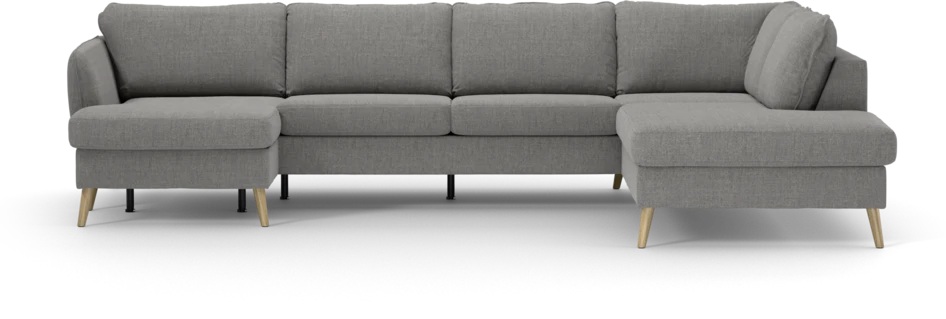 County - 3-sits soffa med schäslong vänster och divan höger - Grå