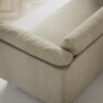 Cherrie - 3-sits soffa, hel dyna, fast klädsel - Beige