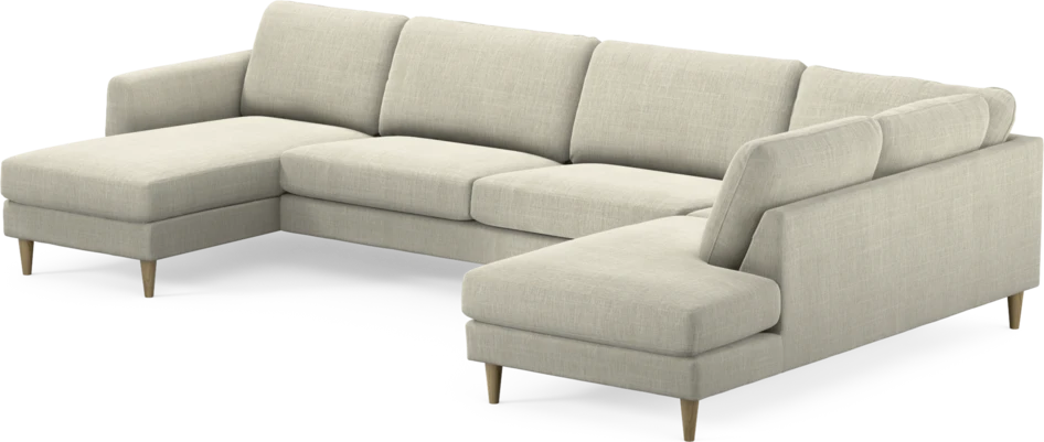 Bridge - 3-sits soffa med schäslong vänster och divan höger - Beige