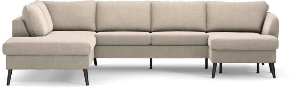 County - 3-sits soffa med divan vänster och schäslong höger - Beige