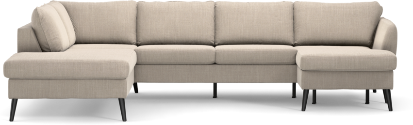 County - 3-sits soffa med divan vänster och schäslong höger - Beige