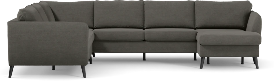 County - Hörnsoffa, 2+3-sits med schäslong höger - Grå