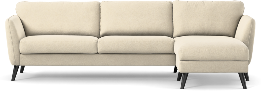 Bridge - 3-sits soffa med schäslong höger - Beige