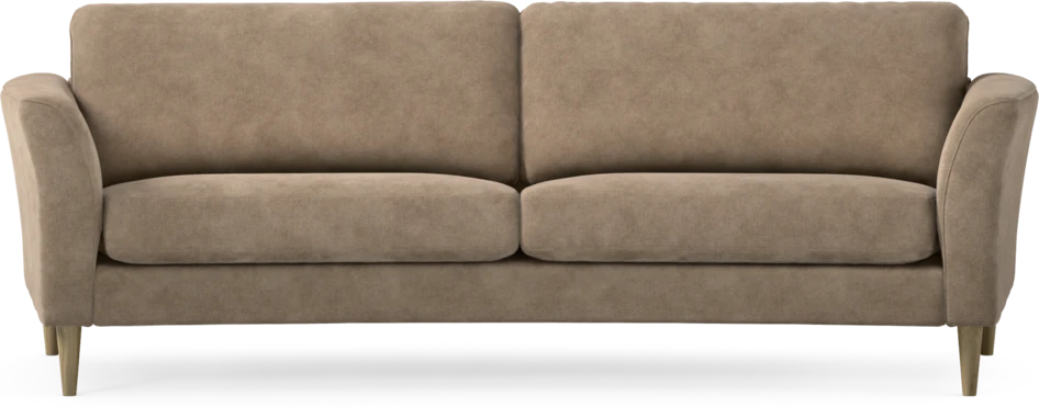Bridge - 3-sits soffa svängd - Beige
