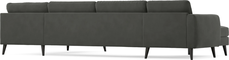 Bridge - 3-sits soffa med schäslong vänster och divan höger - Grå