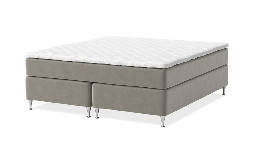 Sleep Delux - Kontinentalsäng, dubbelsäng med bäddmadrass Sense Delux - Beige