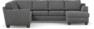 Friday - Hörnsoffa, 2+3-sits med schäslong höger - Grå