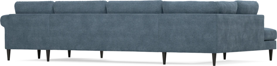 Bridge - 3-sits soffa med divan vänster och schäslong höger - Blå