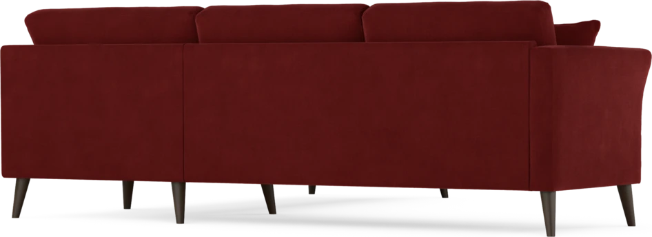 Eden - Hörnsoffa, 2,5+2,5-sits - Röd
