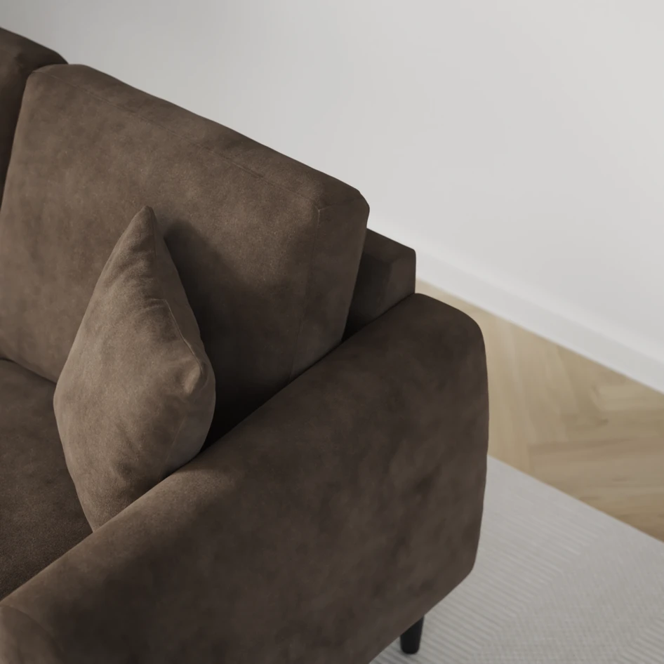 Eden - 2-sits soffa - Brun