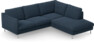 Madison Lux - 2-sits soffa med divan höger - Blå