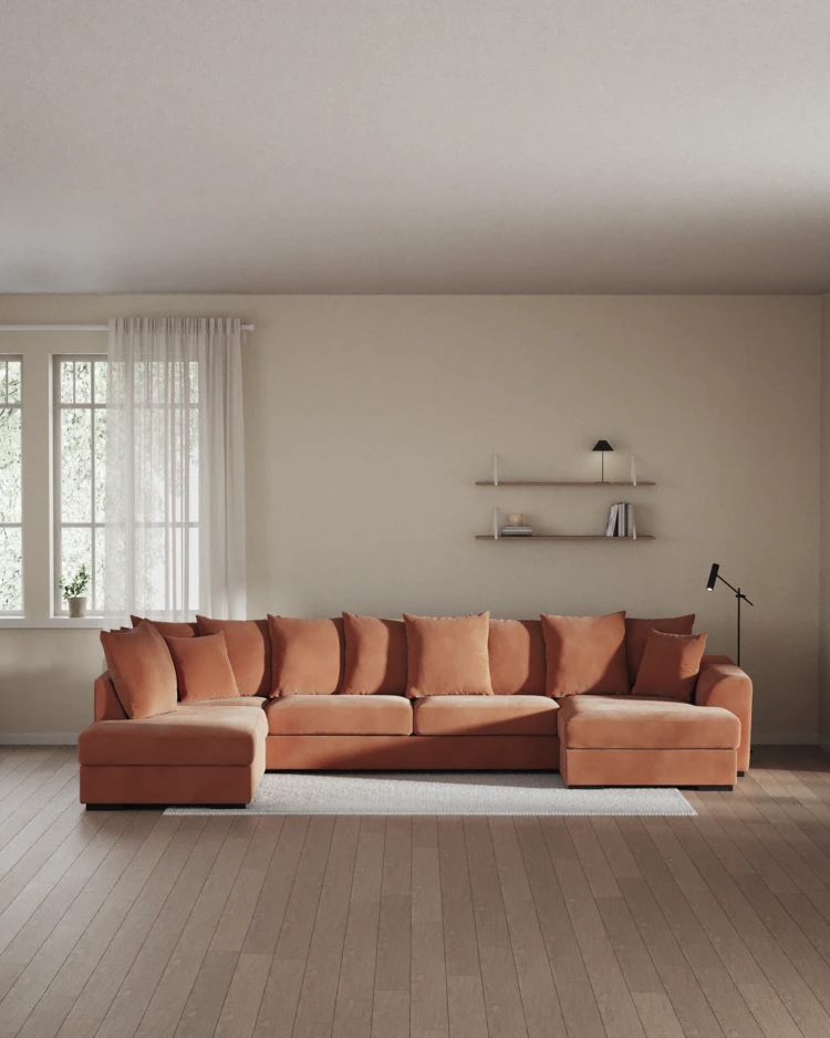 Town - 3-sits soffa med divan vänster och schäslong höger - inspiration