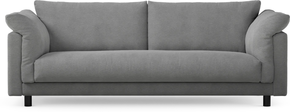 Cherrie - 3-sits soffa, hel dyna, fast klädsel - Grå