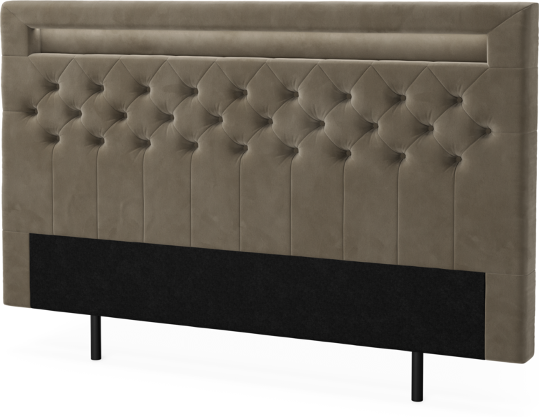 New York led - Sänggavel, 90-210 cm - Brun