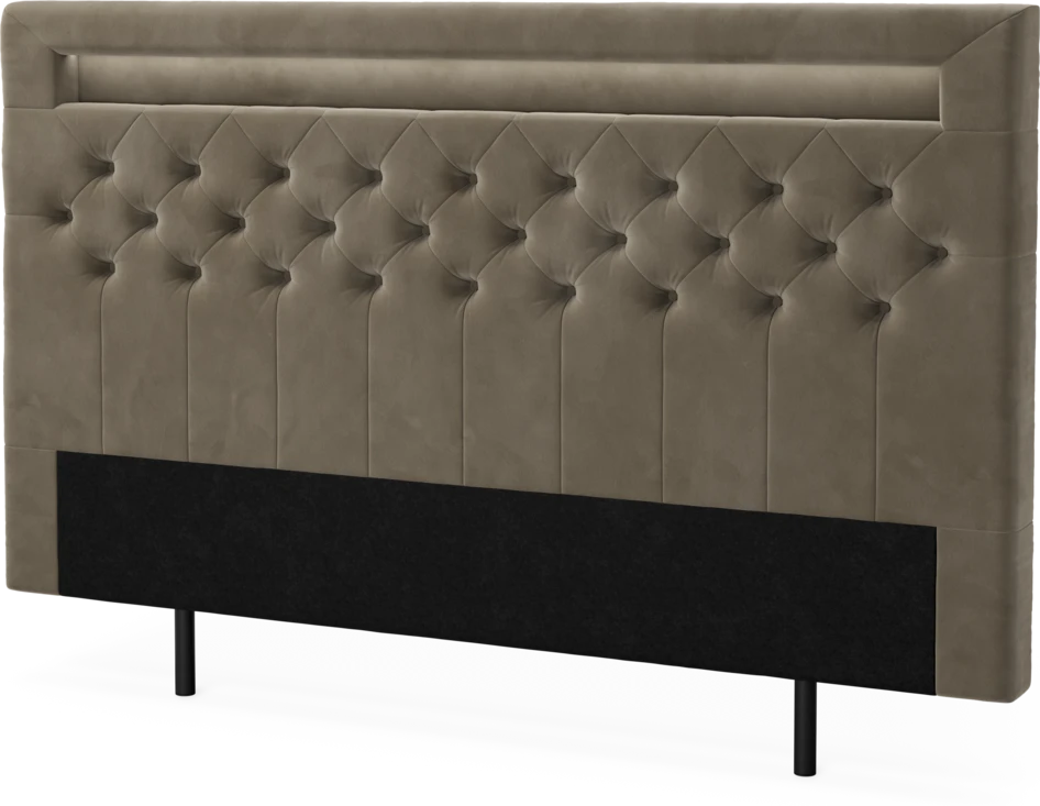 New York led - Sänggavel, 90-210 cm - Brun