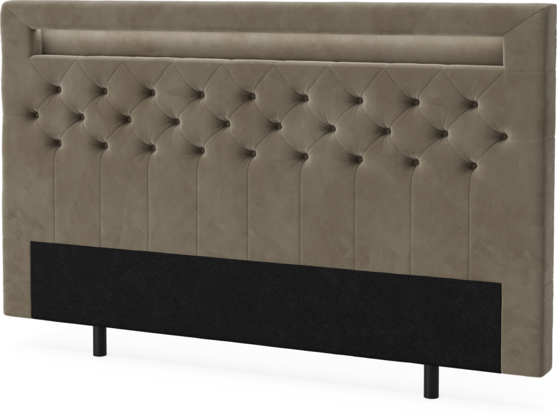 New York led - Sänggavel, 90-210 cm - Brun