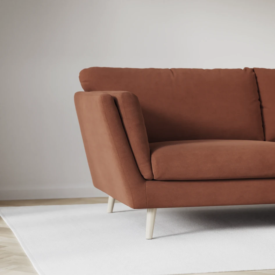 Madison - 2-sits soffa med divan vänster och schäslong höger - Röd