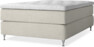 Delux Exclusive - Kontinentalsäng, enkelsäng 140 cm med bäddmadrass - Beige