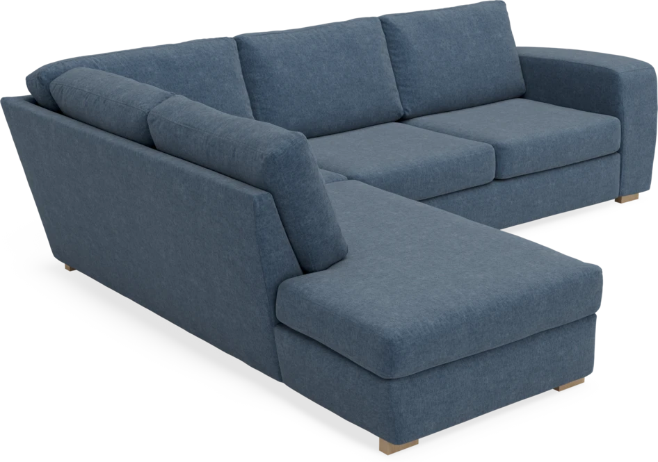Friday - 2,5-sits soffa med divan vänster - Blå