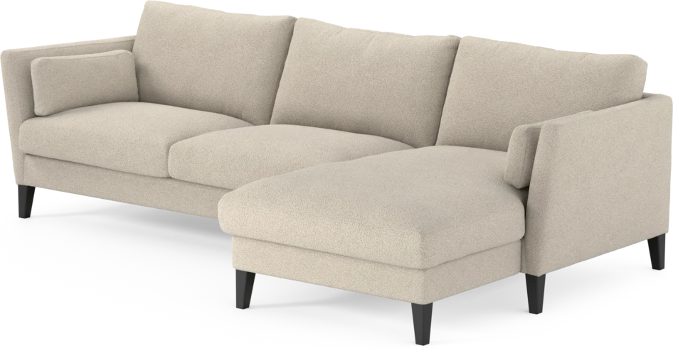 Winston - 3-sits soffa med schäslong, vändbar - Beige