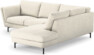Madison Lux - 2-sits soffa med divan höger - Vit