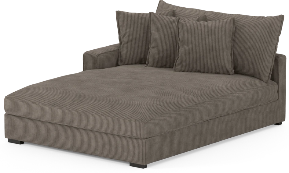 Rossi - Schäslong XL vänster - Brun