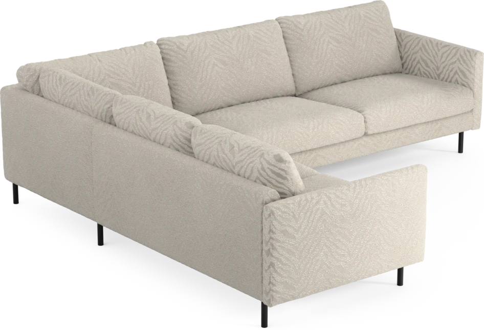 Madison Lux - Hörnsoffa 2+3-sits, hörn 1 - Vit