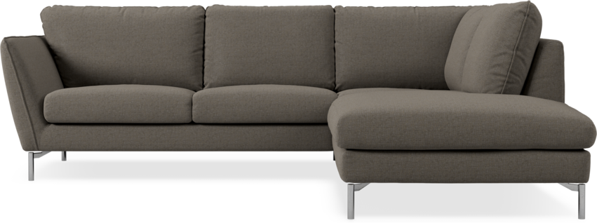 Madison - 2-sits soffa med divan höger - Brun